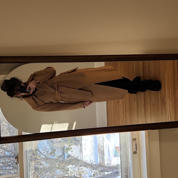 NWT Wool Blend Rag & Bone Camel Trenchcoat - Picture 5 of 12